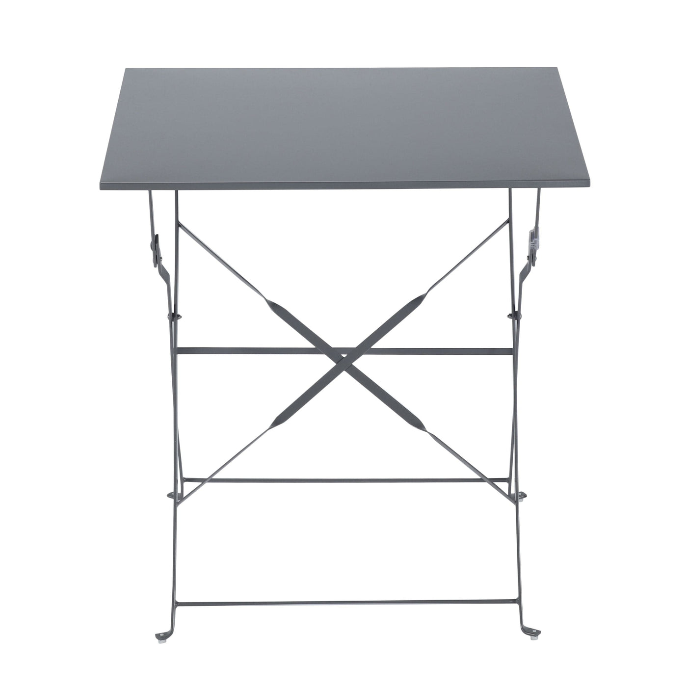 Bricocenter FLORA NATERIAL - Folding Table 2 seater Square Steel - 70x70xh71