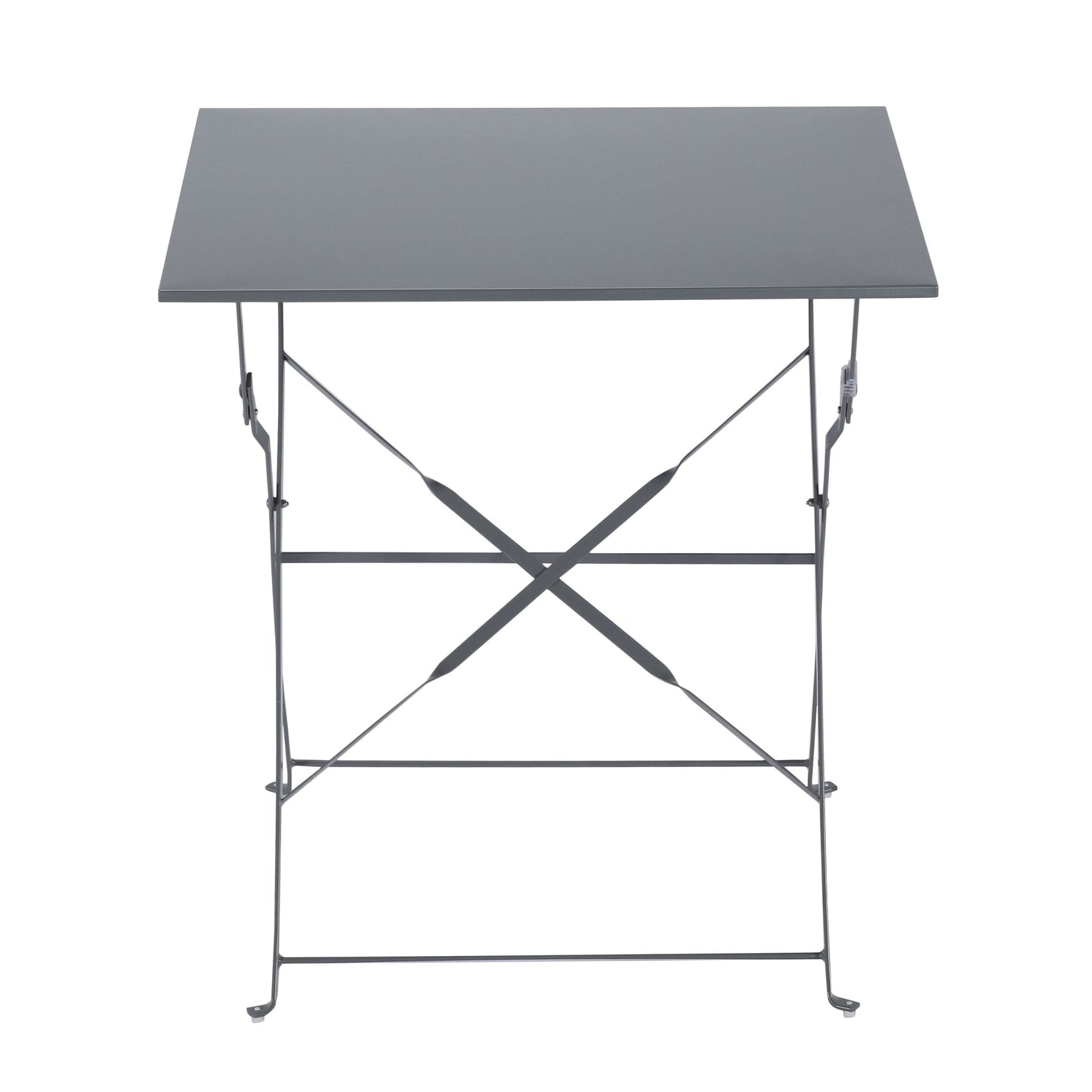 Bricocenter FLORA NATERIAL - Folding Table 2 seater Square Steel - 70x70xh71