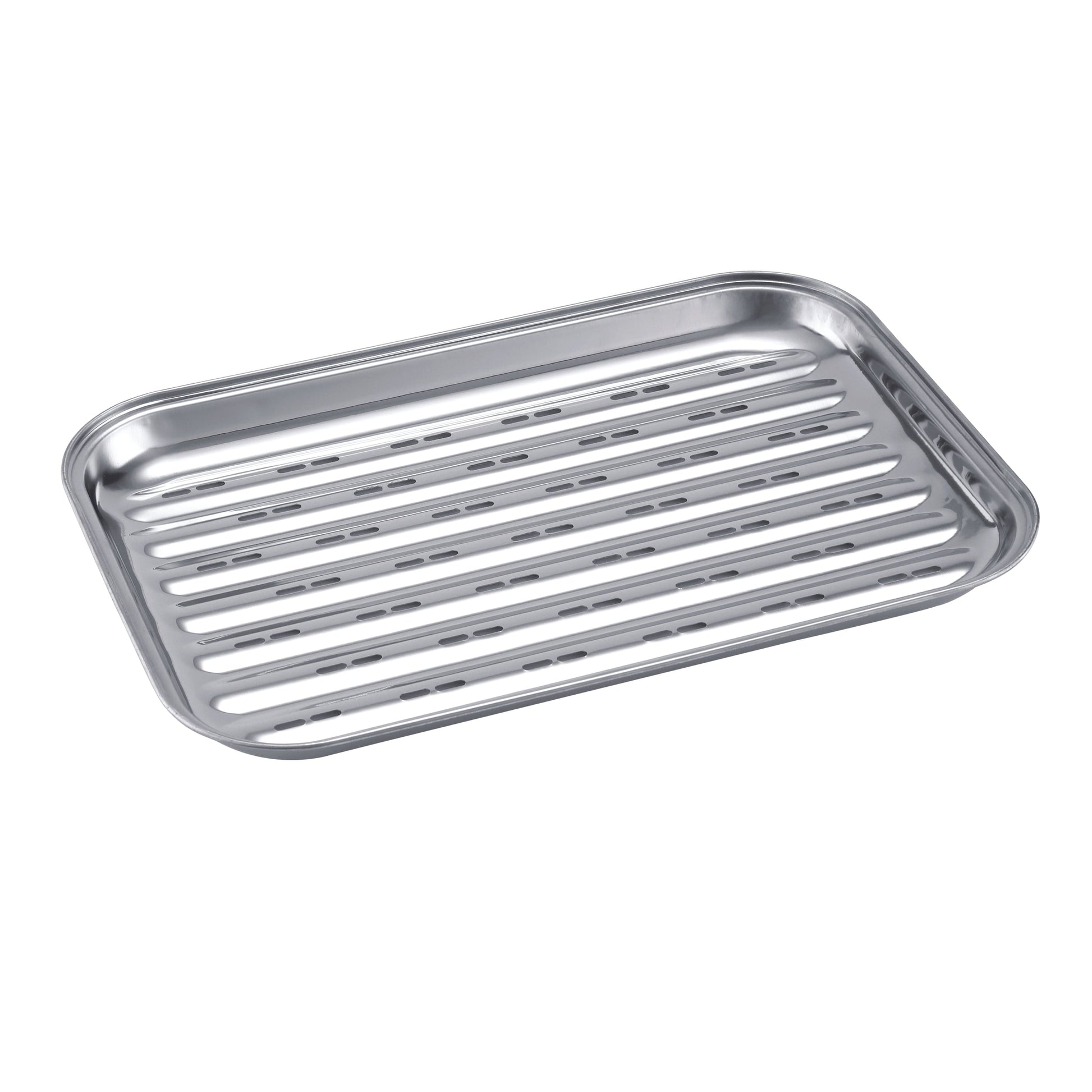 NATERIAL STAINLESS STEEL FOOD TRAY 33X25CM