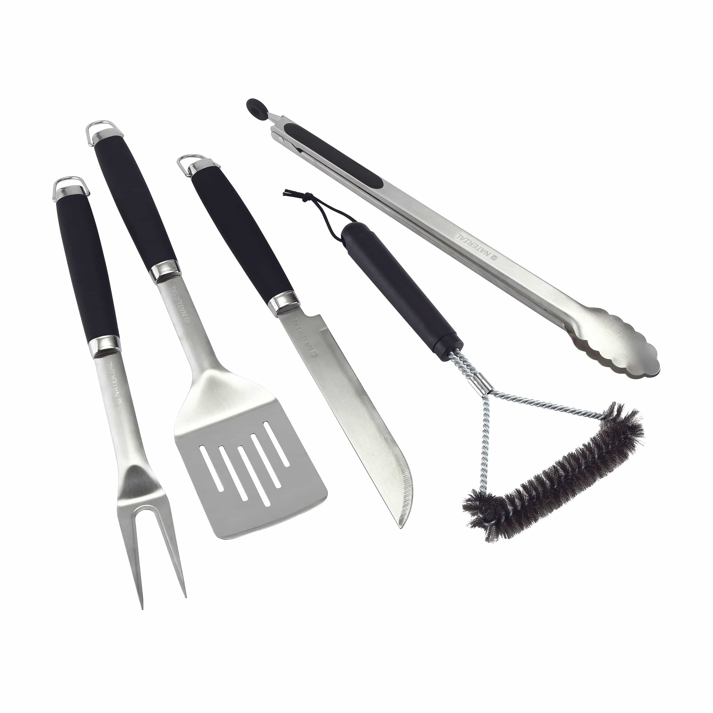Bricocenter SET 5 STAINLESS STEEL BARBECUE ACCESSORIES
