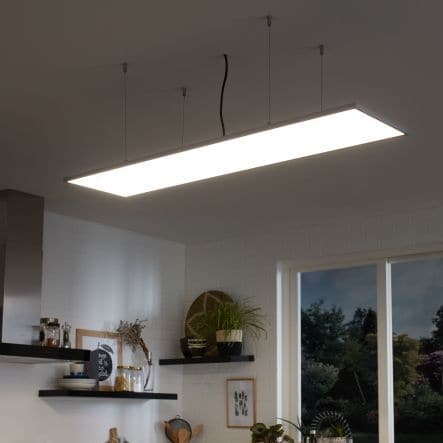 ALUMINIUM LED PANEL SILVER 30X120 CM 42W CCT DIMMABLE - Premium LED Panels from Bricocenter - Just €92.99! Shop now at Maltashopper.com