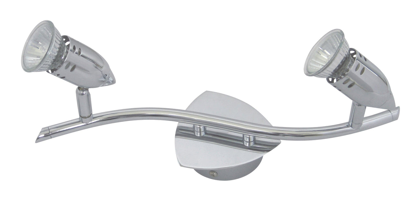 Bricocenter BOMBER METAL SPOTLIGHTS CHROME 2XGU10=42W