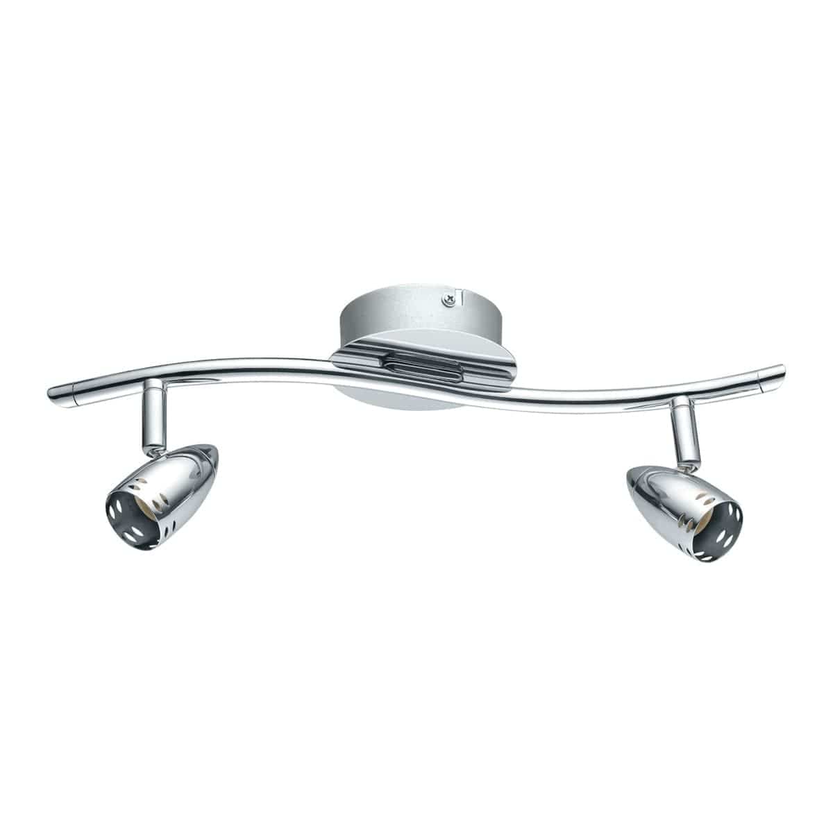 Bricocenter BOMBER METAL SPOTLIGHTS CHROME 2XGU10=42W
