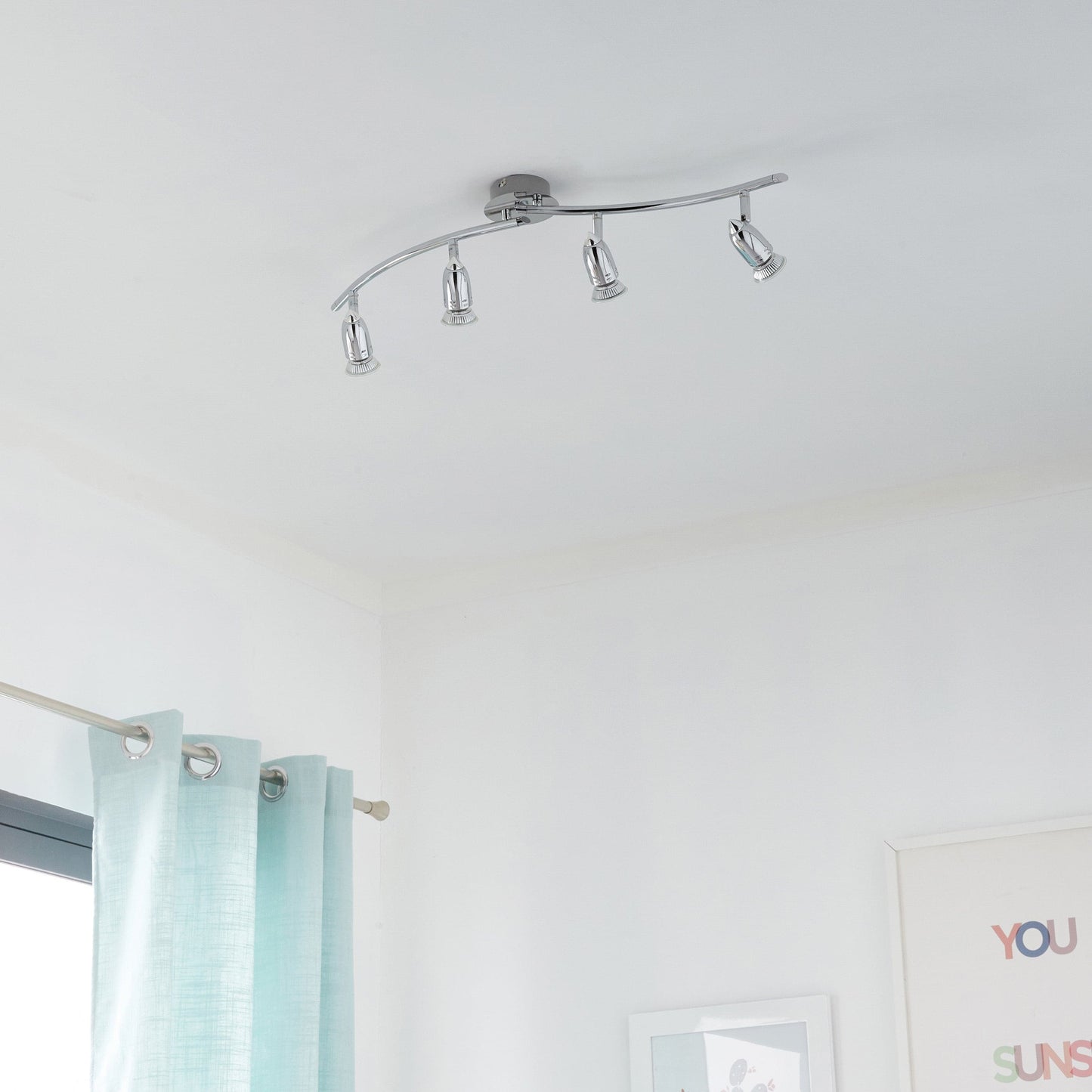 Bricocenter BOMBER METAL SPOTLIGHTS CHROME 4XGU10=42W