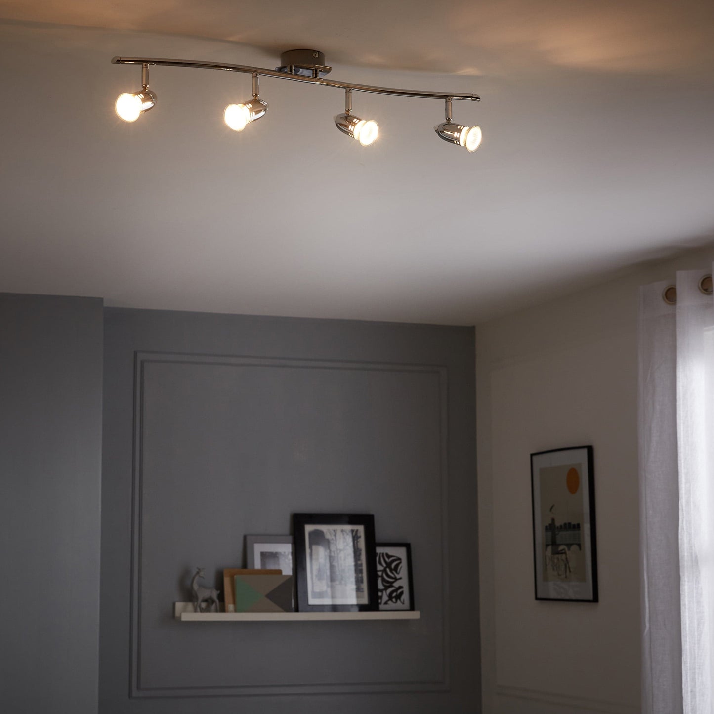 Bricocenter BOMBER METAL SPOTLIGHTS CHROME 4XGU10=42W