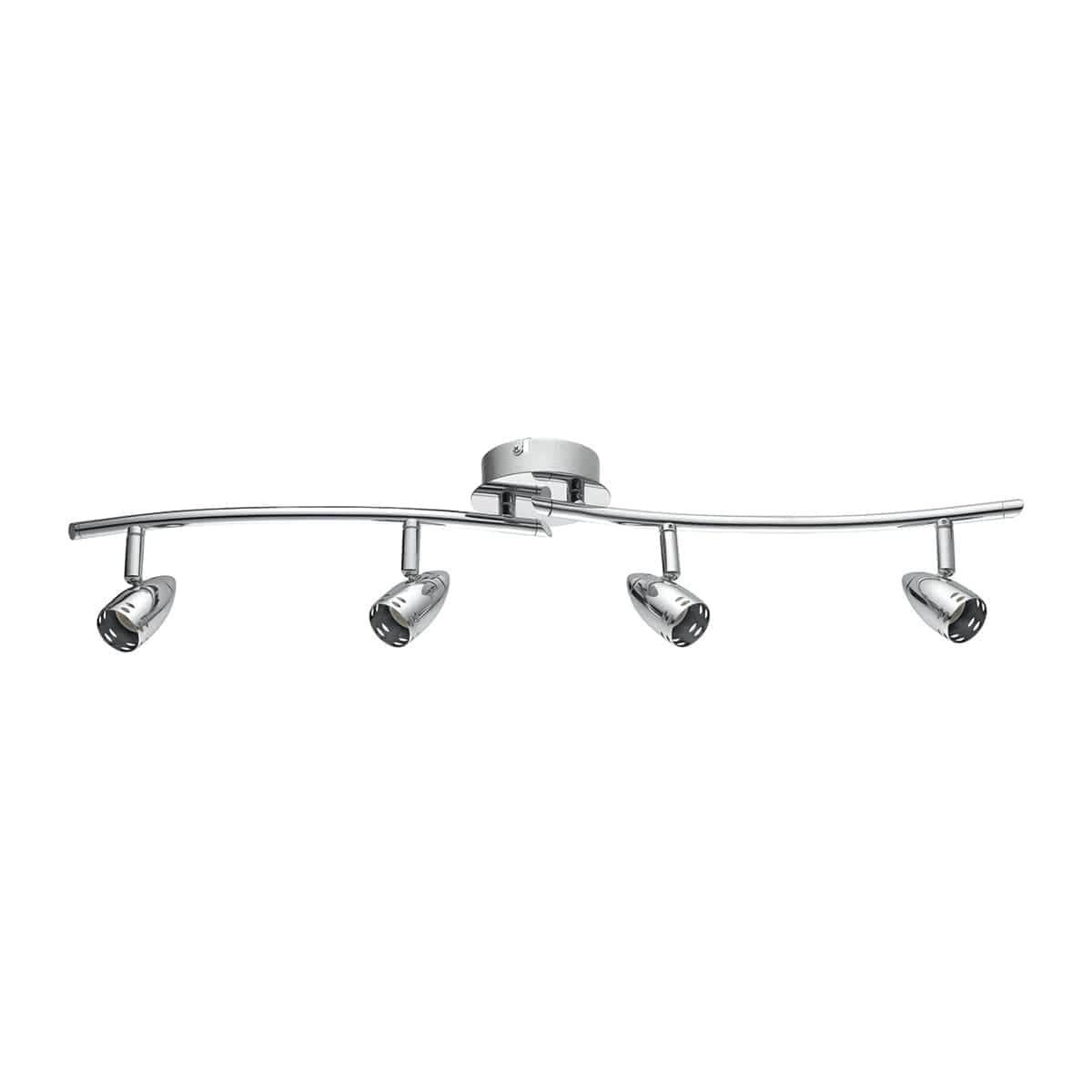 Bricocenter BOMBER METAL SPOTLIGHTS CHROME 4XGU10=42W