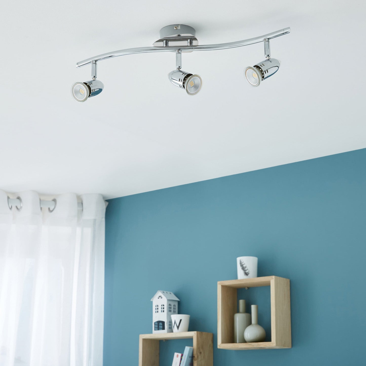 Bricocenter BOMBER METAL SPOTLIGHTS CHROME 3XGU10=42W
