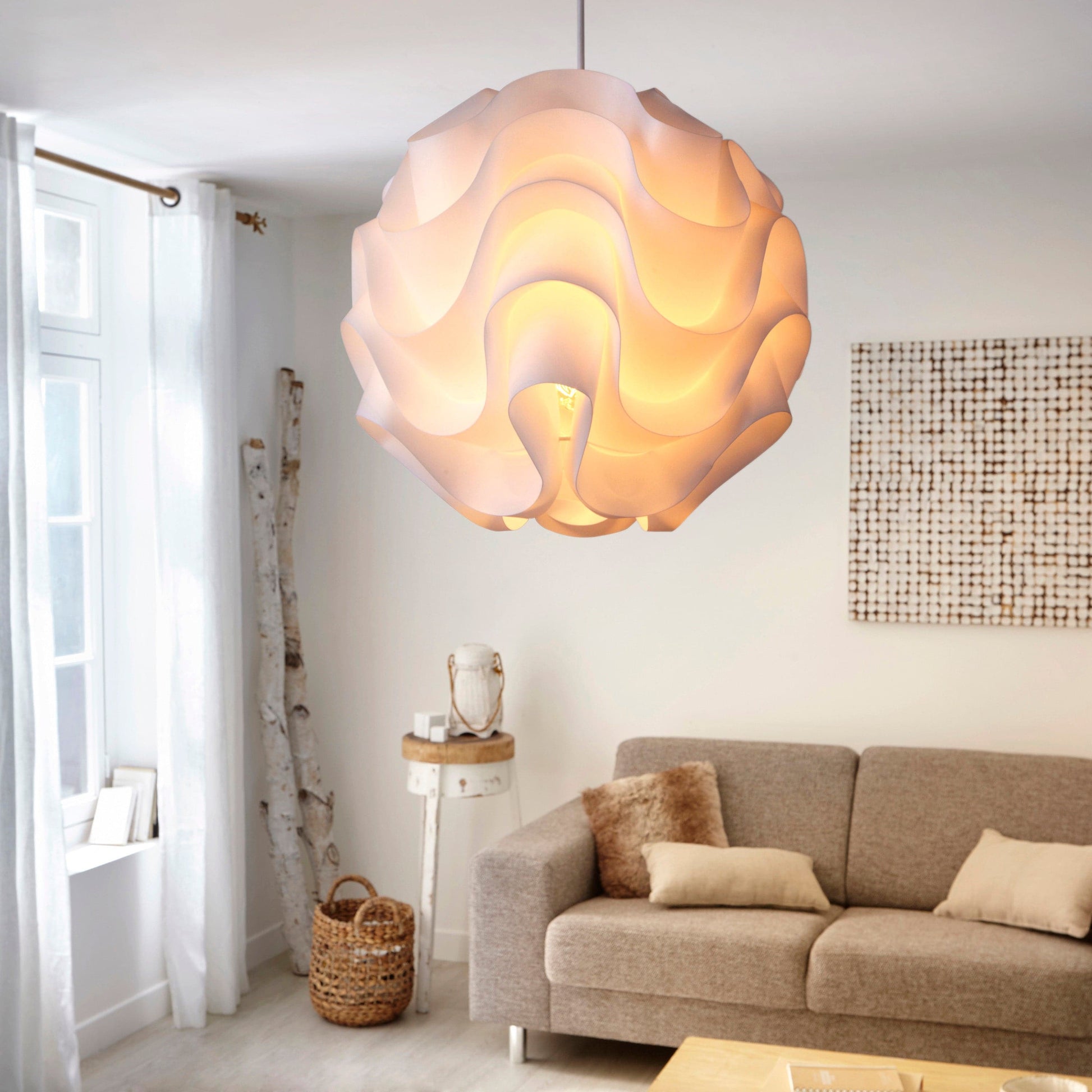 Bricocenter SKY PLASTIC CHANDELIER WHITE D30 E27=60W