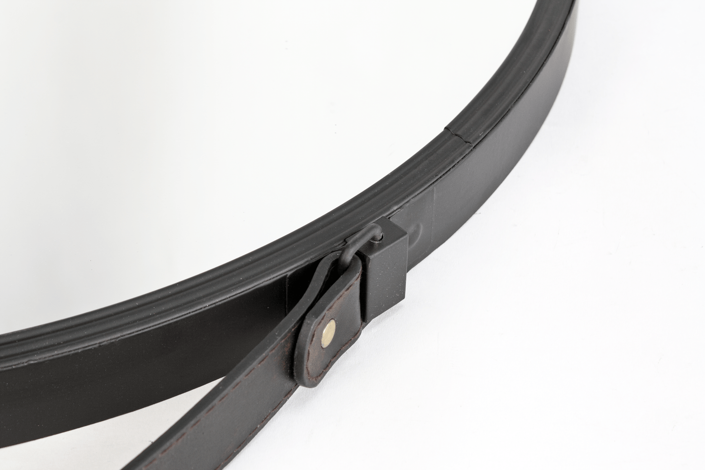 Bricocenter BLACK METAL BARBIER MIRROR 55CM