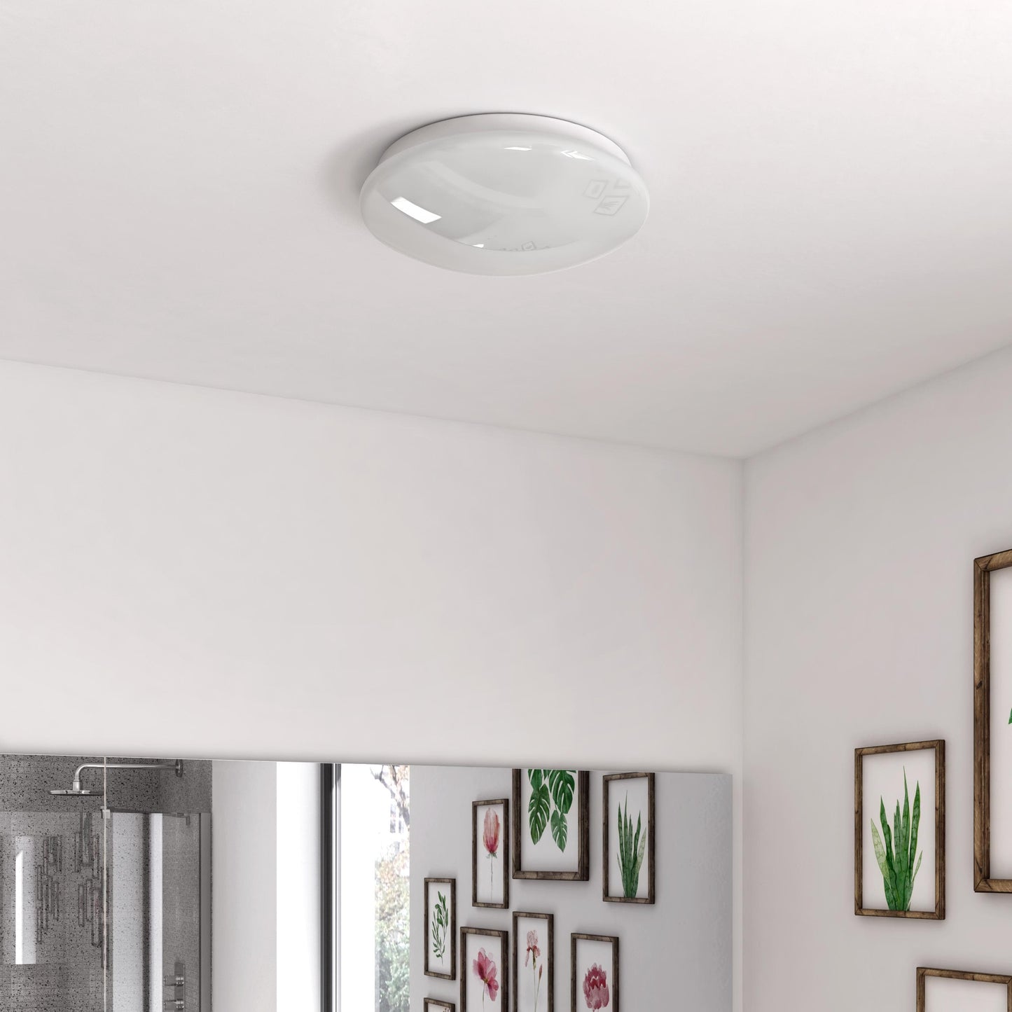 Bricocenter MADYLED CEILING LIGHT PLASTIC WHITE D25 LED 12W NATURAL LIGHT IP44