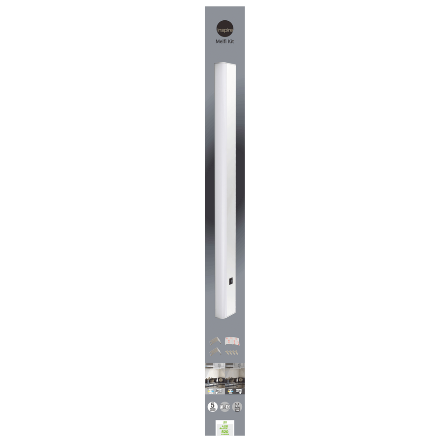 Bricocenter REGLETTE MELFI ALUMINIUM SILVER 60 CM LED 5W NATURAL LIGHT DIMMABLE
