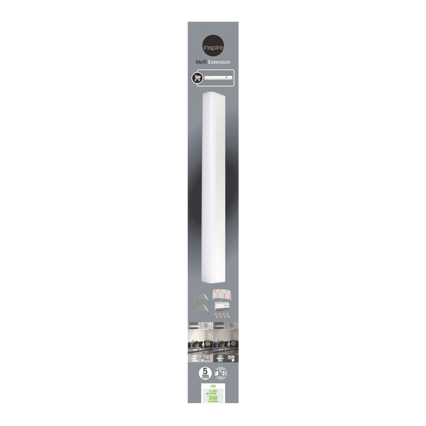 Bricocenter MELFI 40 CM LED 3.8W NATURAL LIGHT EXTENSION DIMMABLE
