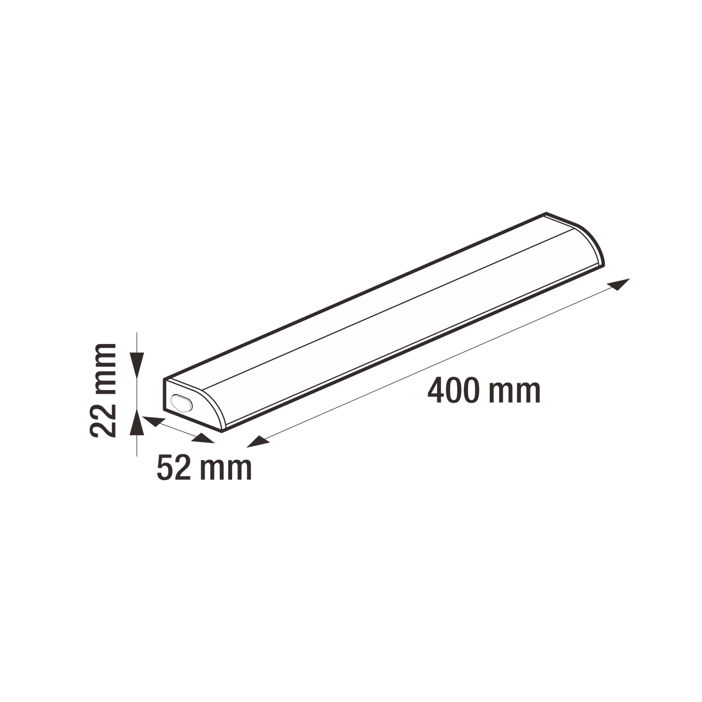 Bricocenter MELFI 40 CM LED 3.8W NATURAL LIGHT EXTENSION DIMMABLE