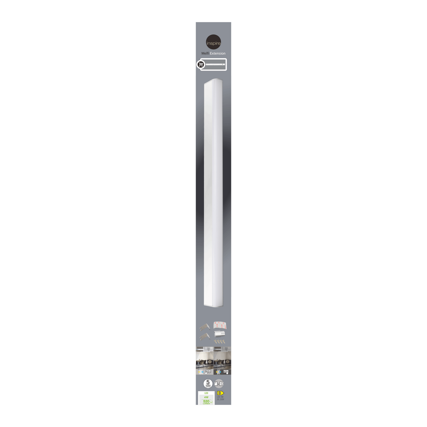 Bricocenter MELFI 60 CM LED EXTENSION 5W NATURAL LIGHT DIMMABLE