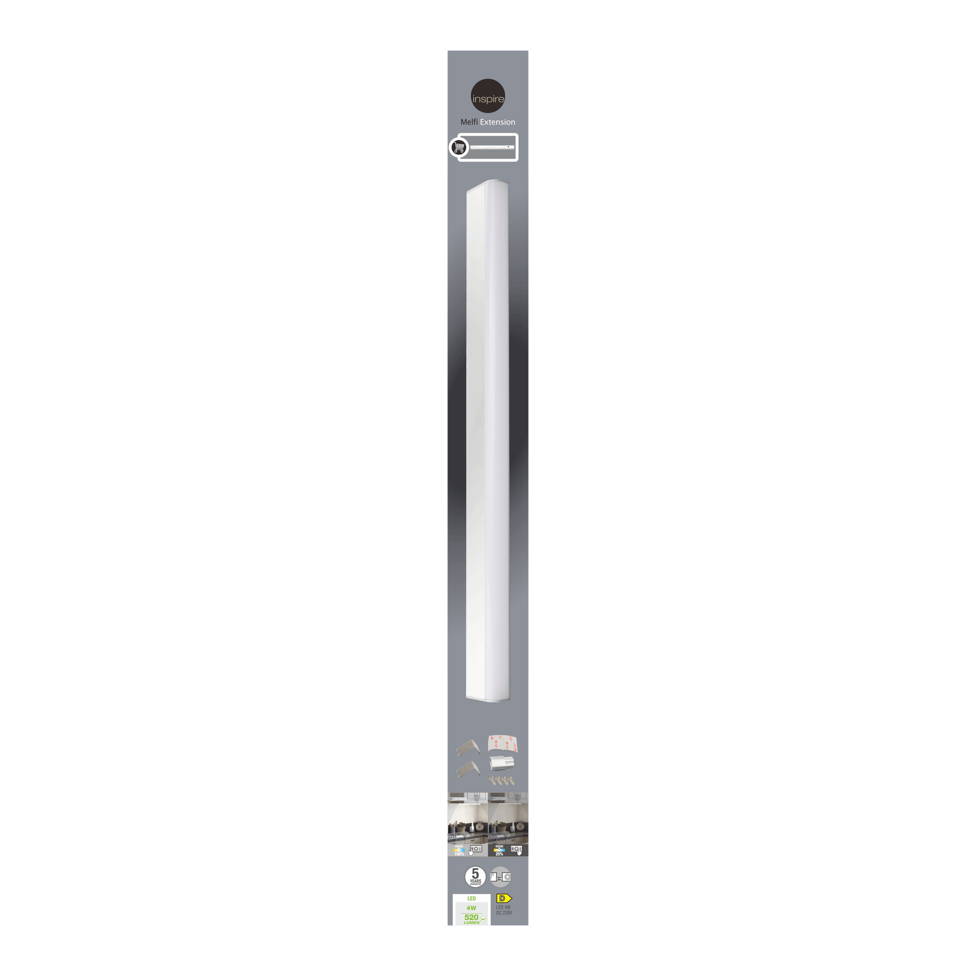 Bricocenter MELFI 60 CM LED EXTENSION 5W NATURAL LIGHT DIMMABLE