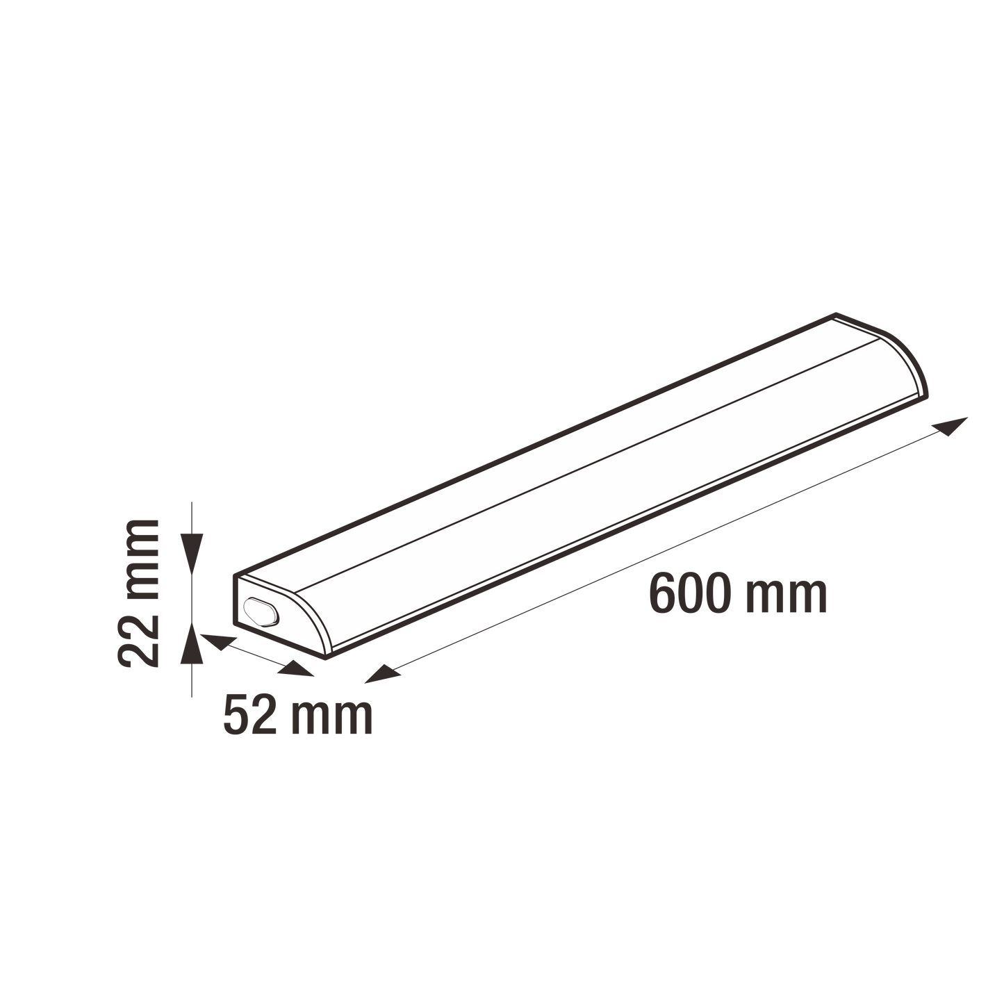 Bricocenter MELFI 60 CM LED EXTENSION 5W NATURAL LIGHT DIMMABLE