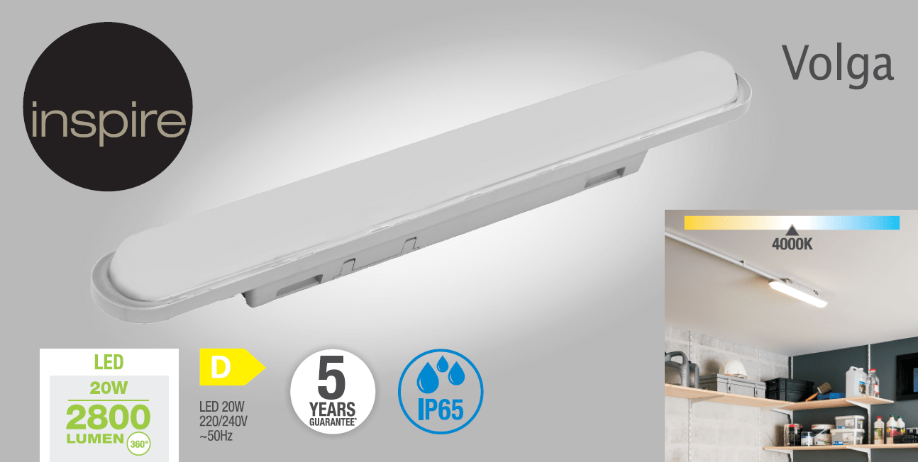 Bricocenter VOLGA 54 CM LED 2X10W NATURAL LIGHT IP65
