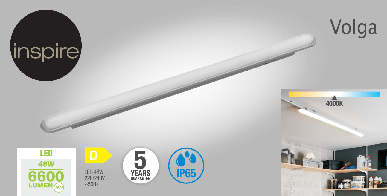 Bricocenter VOLGA WATERTIGHT LED STRIP 144 CM 2X24W NATURAL LIGHT IP65