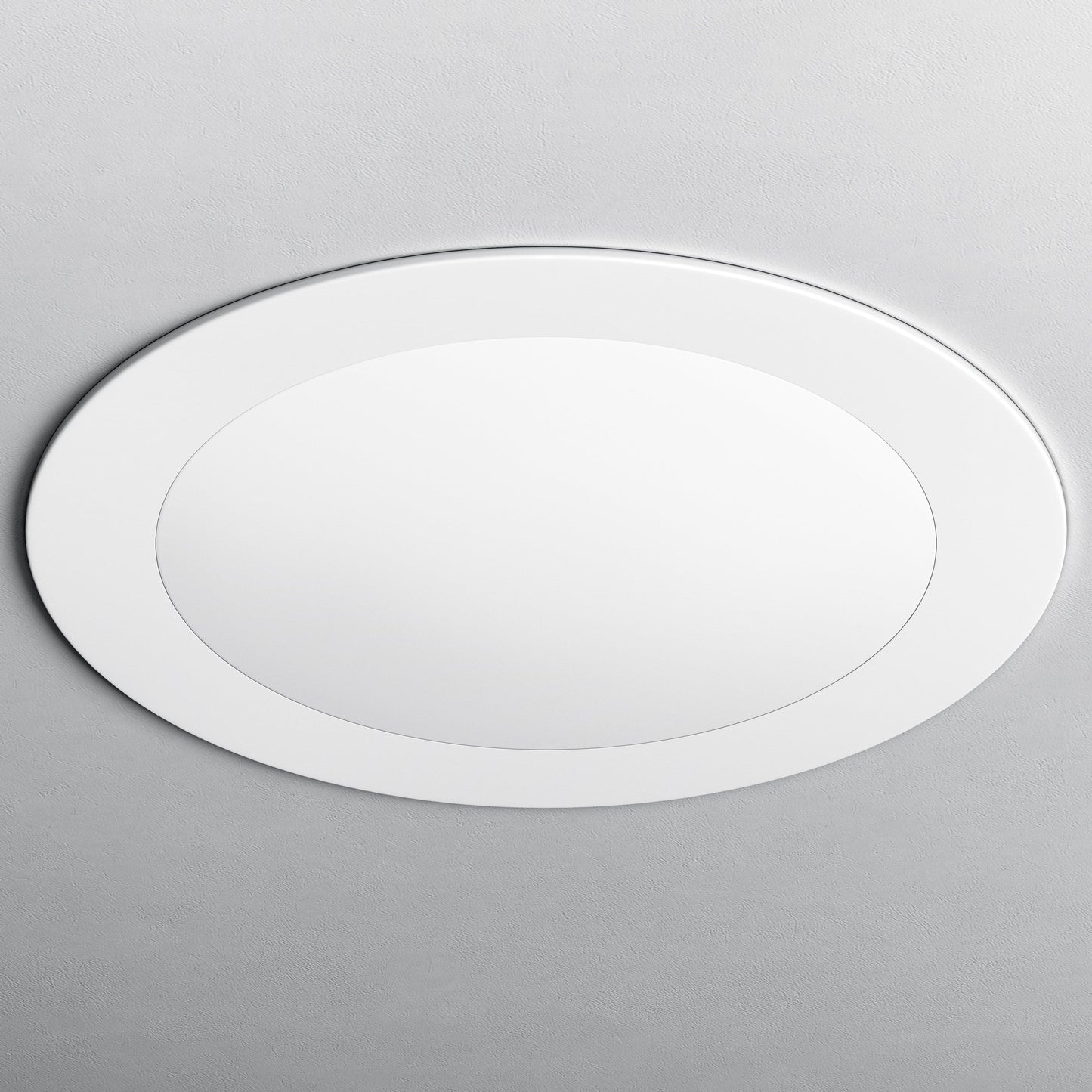 Bricocenter RECESSED SPOTLIGHT EXTRAFLAT PLASTIC WHITE D22.5 CM LED 14W NATURAL LIGHT