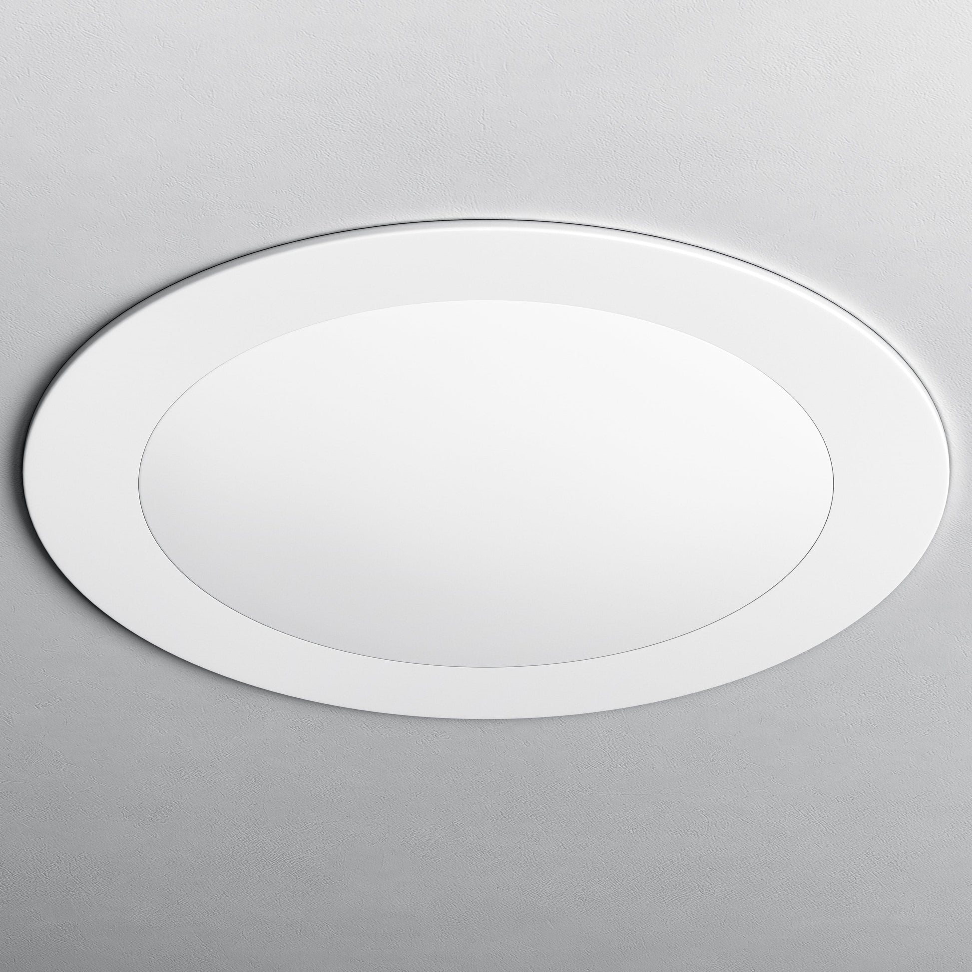 Bricocenter RECESSED SPOTLIGHT EXTRAFLAT PLASTIC WHITE D22.5 CM LED 14W NATURAL LIGHT