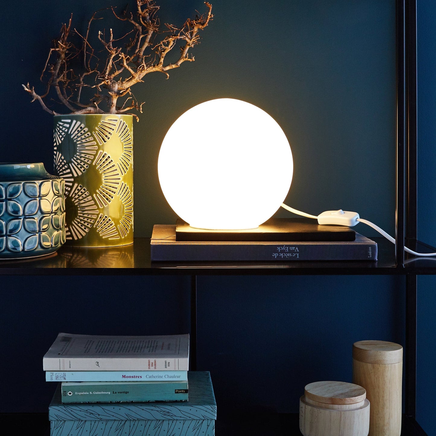 Bricocenter BILLY TABLE LAMP WHITE GLASS H19 E14=40W