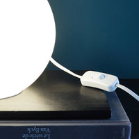 BILLY TABLE LAMP WHITE GLASS H19 E14=40W