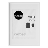 MILO FRAME 50X70 CM WOOD WHITE - best price from Maltashopper.com BR480731170