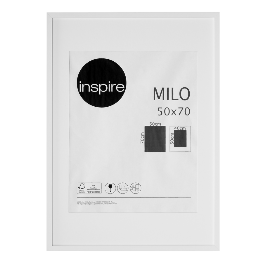 Bricocenter MILO FRAME 50X70 CM WOOD WHITE