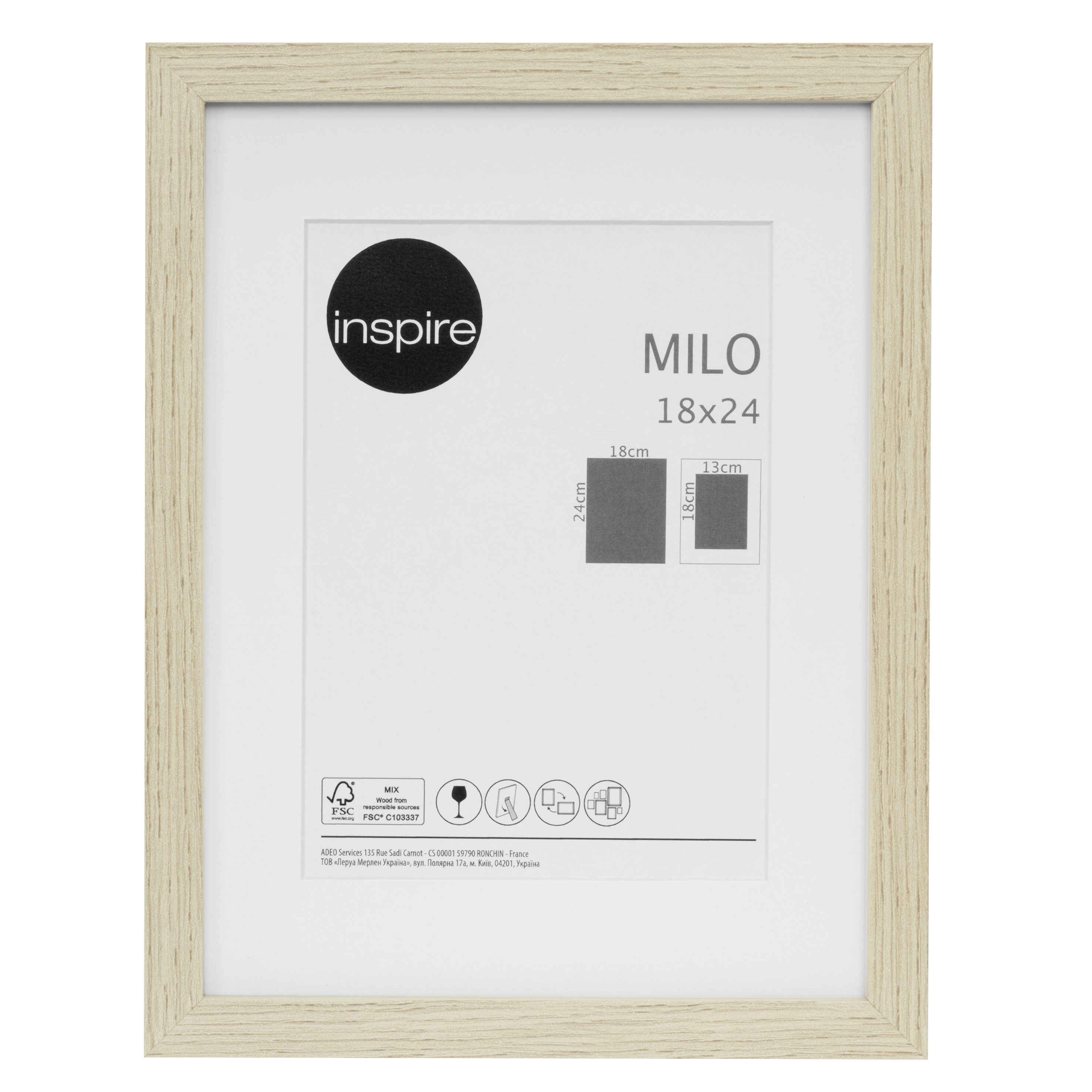 Milo Frame 18X24 Cm Beech Wood | MaltaShopper – Maltashopper.com