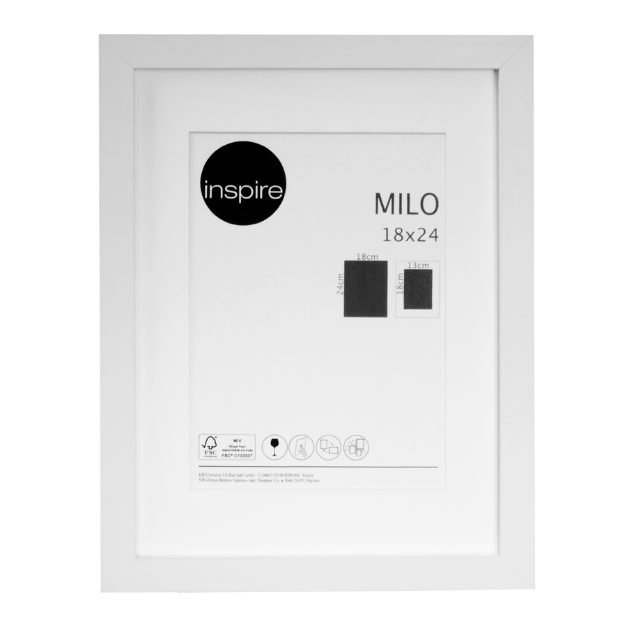 Bricocenter MILO FRAME 18X24 CM WOOD WHITE