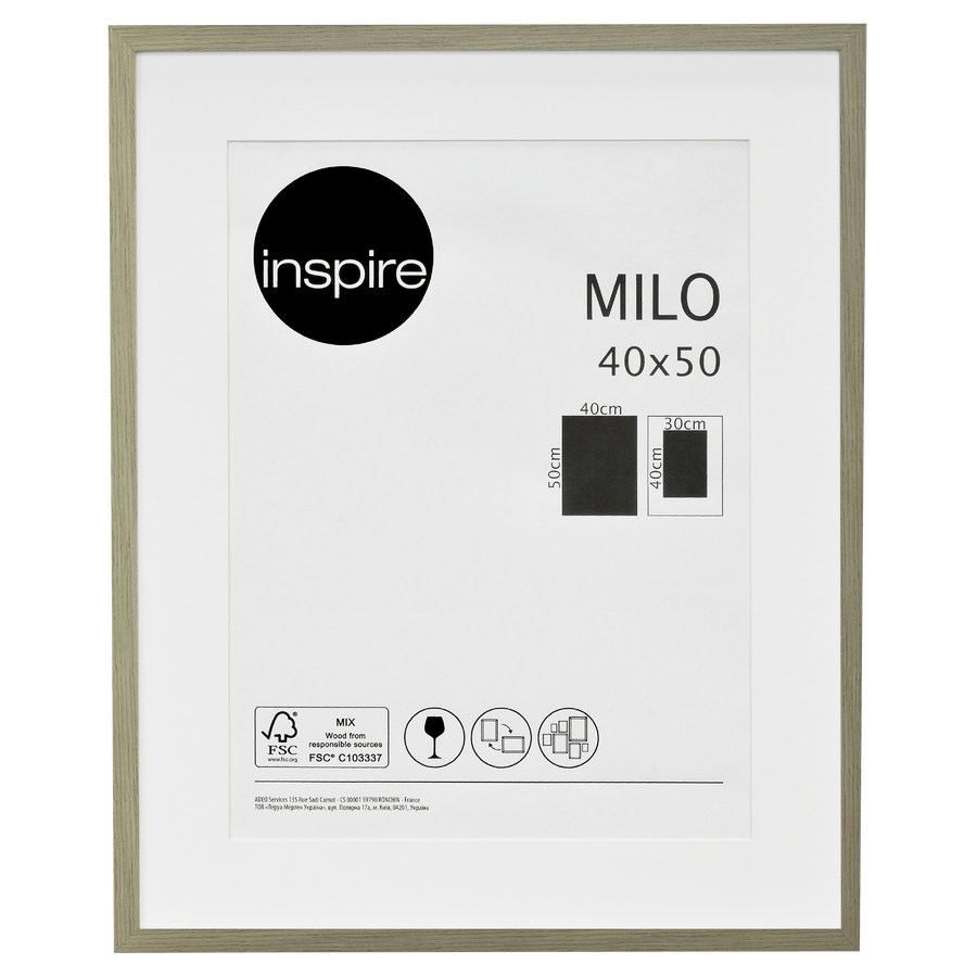 Bricocenter MILO FRAME 40X50 CM BEECH WOOD