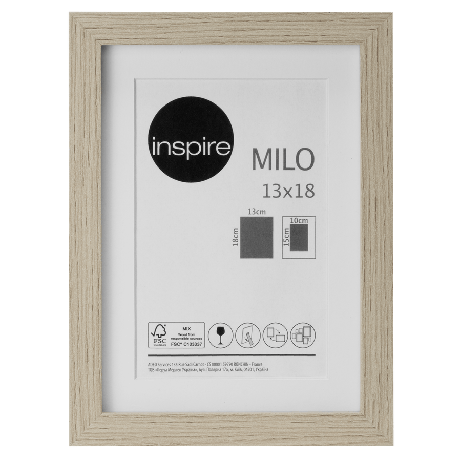 Bricocenter MILO FRAME 13X18 CM BEECH WOOD