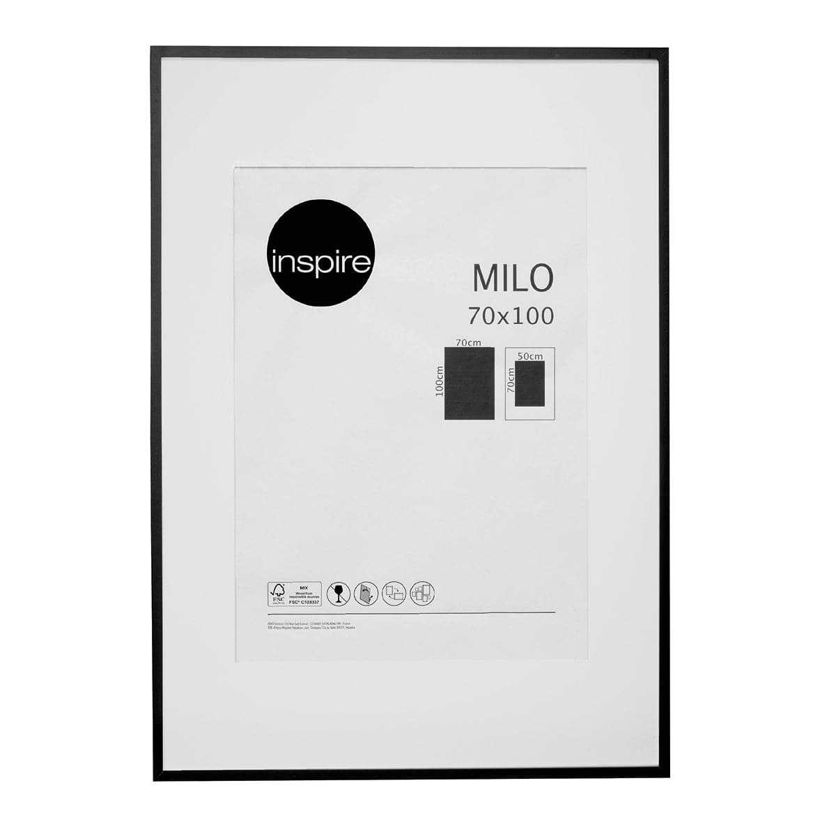 MILO FRAME 70X100 CM WOOD BLACK
