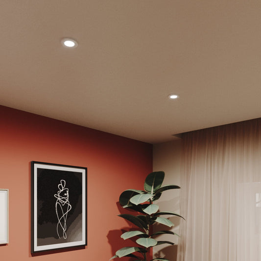 Bricocenter RECESSED SPOTLIGHT LECCO ALUMINIUM WHITE D6.8 CM 35W NATURAL LIGHT IP65