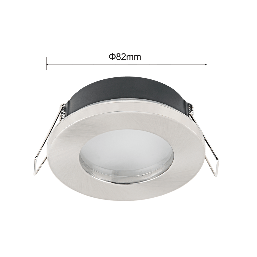 Bricocenter RECESSED SPOTLIGHT LECCO NICKEL D6.8 CM 35W NATURAL LIGHT IP65
