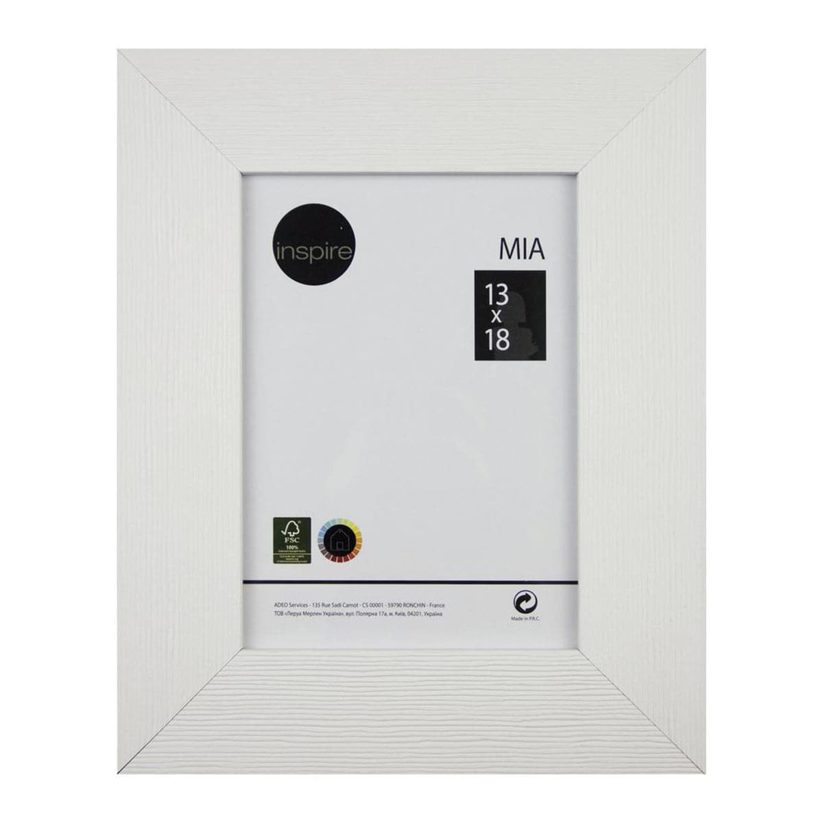 MIA FRAME 13X18 CM WOOD WHITE
