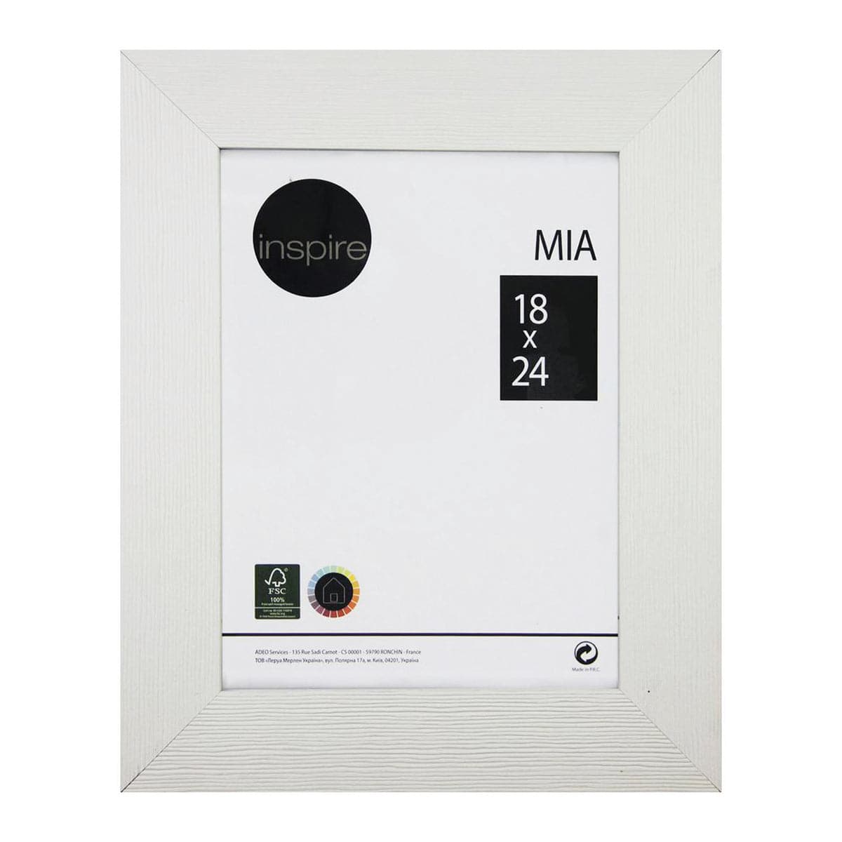 MIA FRAME 18X24 CM WOOD WHITE