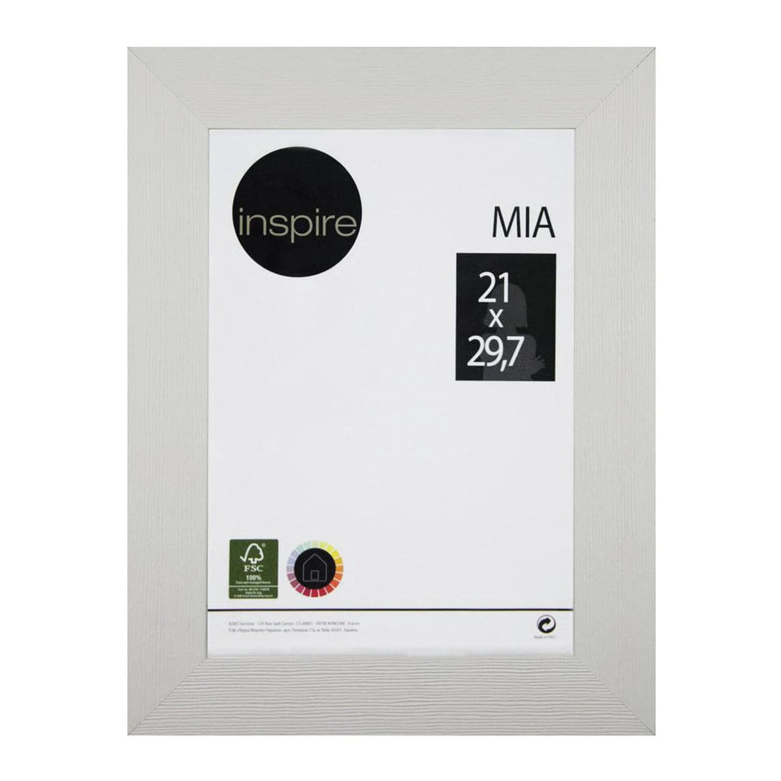 MIA FRAME 21X29.7 CM WOOD WHITE - best price from Maltashopper.com BR480004666