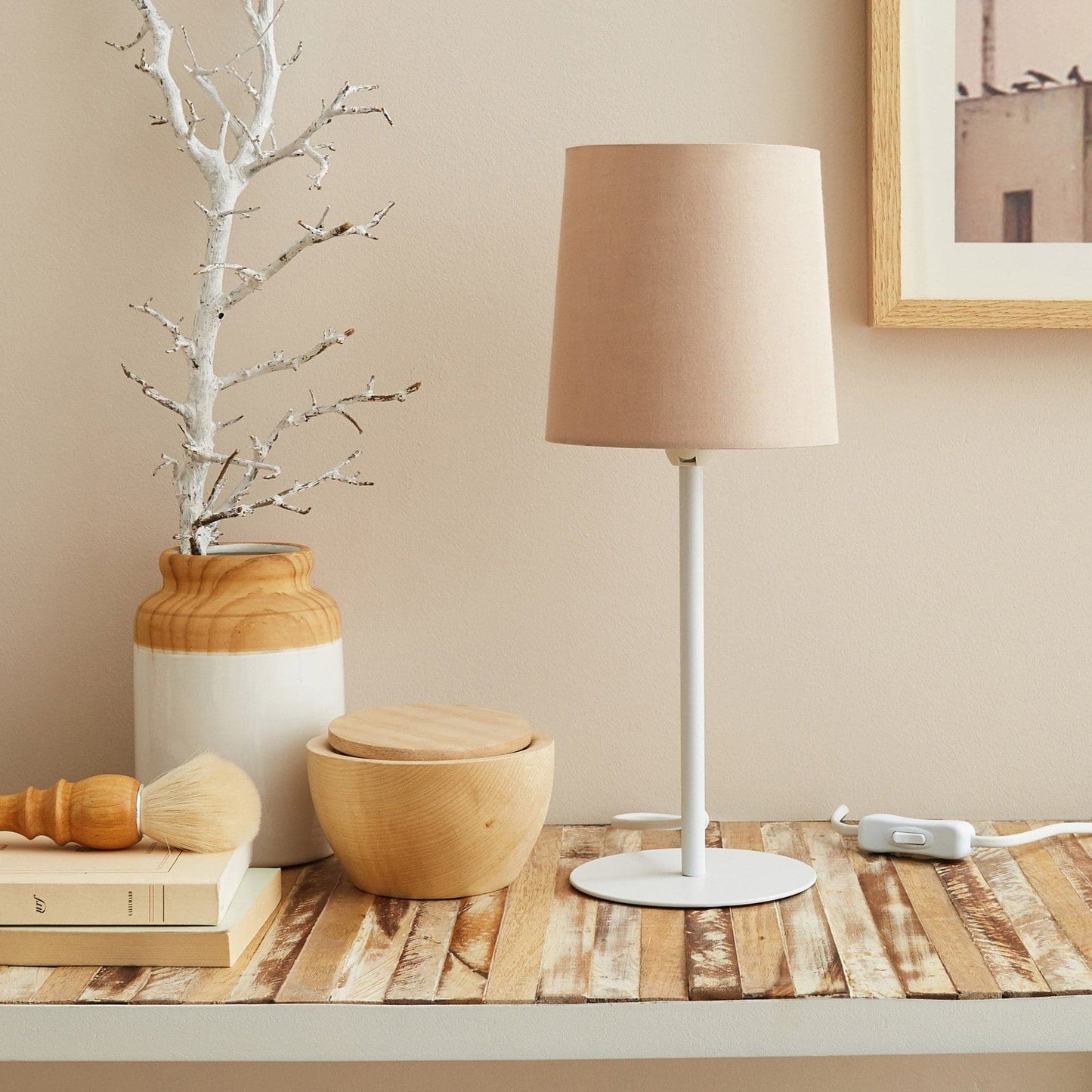BASE LAMPSHADE CERES E14 WHITE