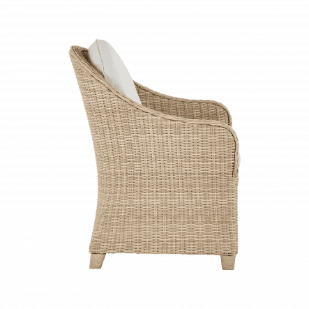MEDENA NATERIAL ARMCHAIR 70X63X90cm synthetic wicker aluminum with cushion