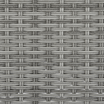 Bricocenter DAVOS CORNER SET 6 SEATS NATERIAL with liftable table 90X90 synthetic-aluminum wicker
