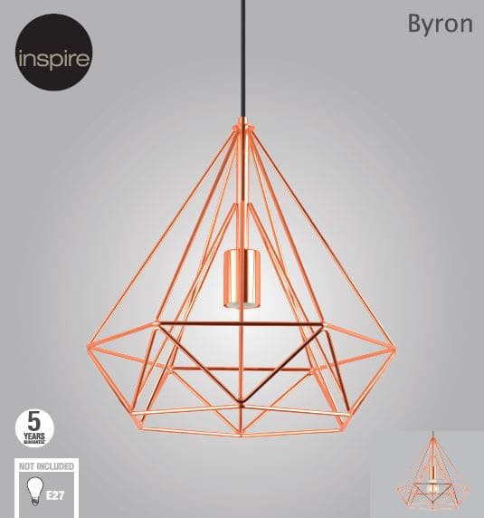 Bricocenter BYRON METAL CHANDELIER COPPER D37=60W
