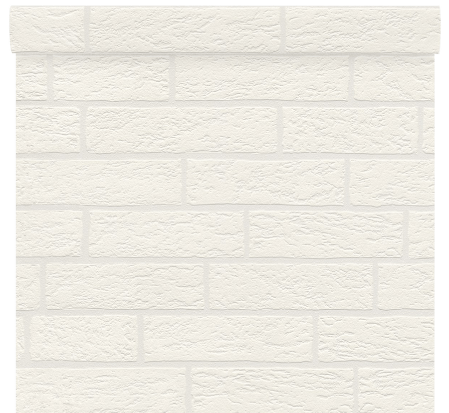 Bricocenter WALLPAPER BRICK WHITE 53CMX10.5M
