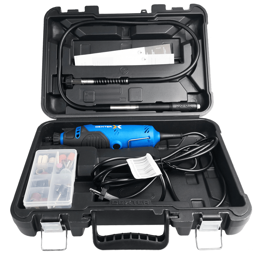 Bricocenter DEXTER 150 W ROTARY MINI-TOOL WITH 62 ACCESSORIES
