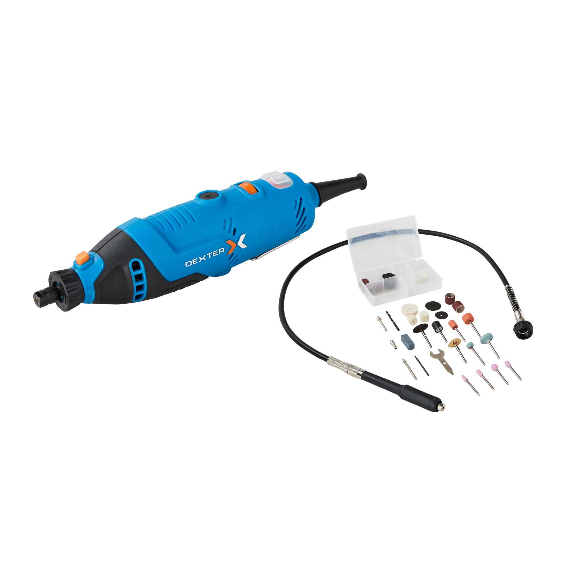 DEXTER 150 W ROTARY MINI-TOOL WITH 62 ACCESSORIES