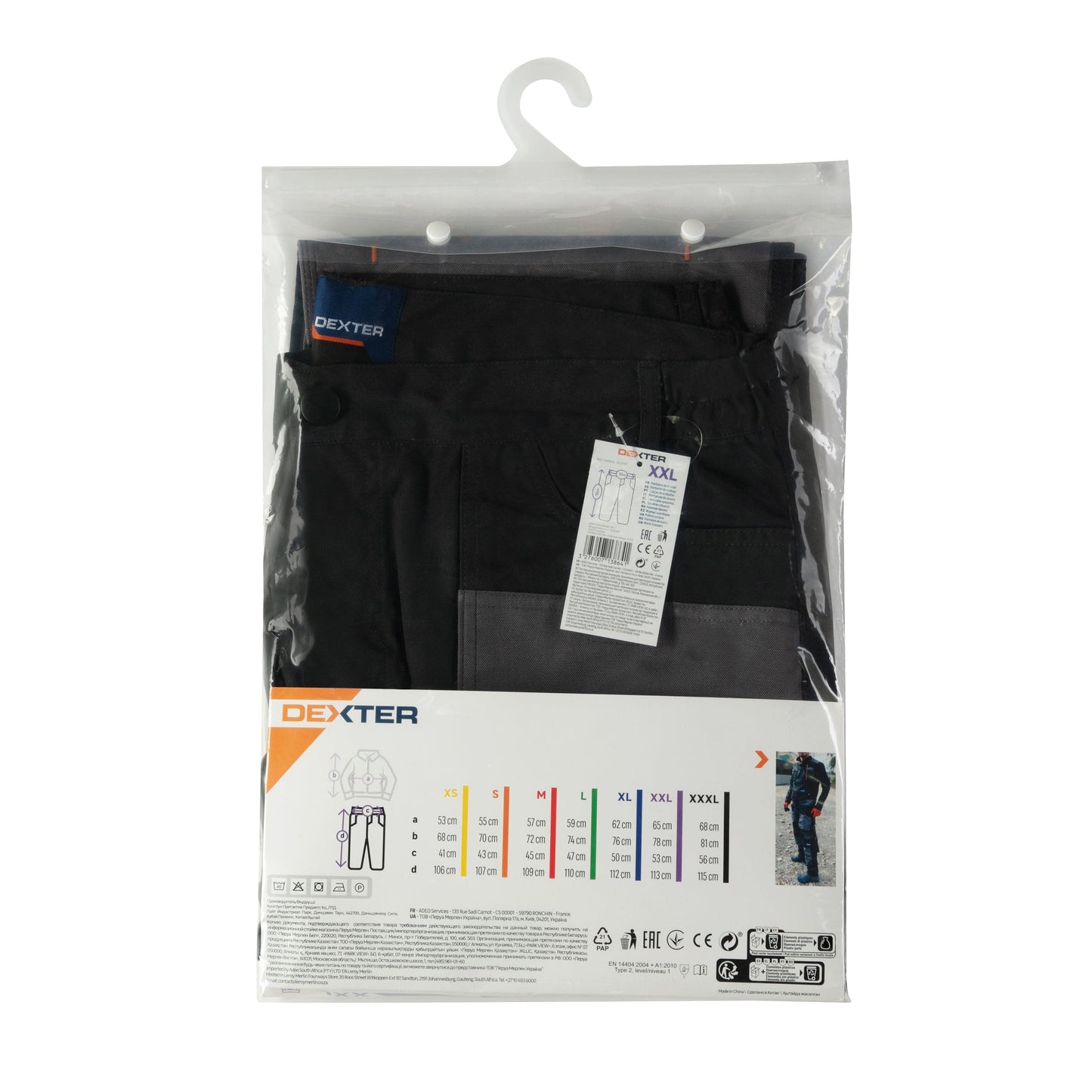 DEXTER TROUSERS GREY TG. XXL