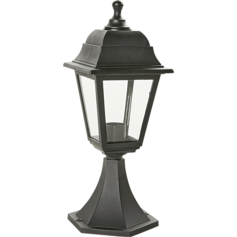 Bricocenter BLACK PLASTIC SIMA LAMP H40.5 CM E27=25W IP44
