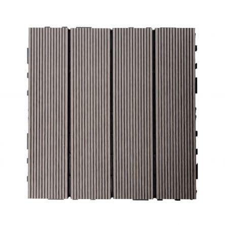 NATERIAL INTERLOCKING COMPOSITE TILE 30X30CM CHOCOLATE