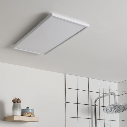 Bricocenter LED PANEL LANO PLASTIC WHITE 30X60 CM 24W NATURAL LIGHT IP44