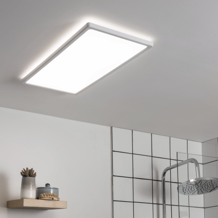 Bricocenter LED PANEL LANO PLASTIC WHITE 30X60 CM 24W NATURAL LIGHT IP44